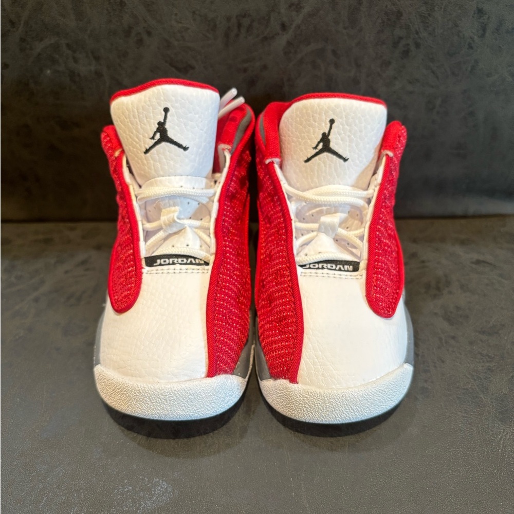 BRAND NEW Without Tags.          Air Jordan 13 Retro Kids Red and White Sneakers